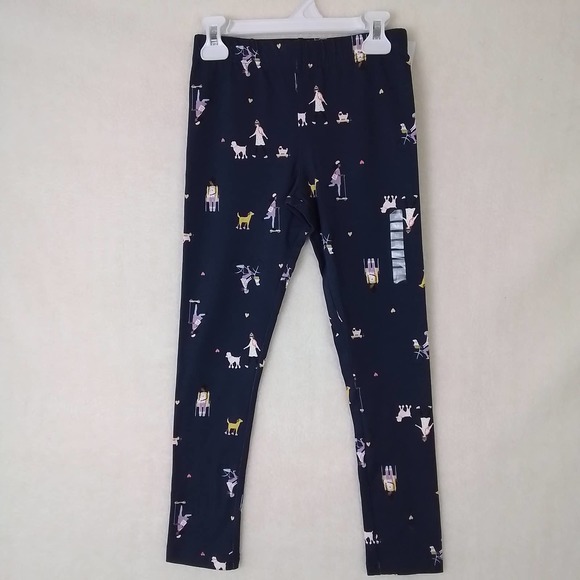 Carter's Cotton Blend Leggings Size 10 Navy "Be Kind" Graphic - Picture 1 of 11
